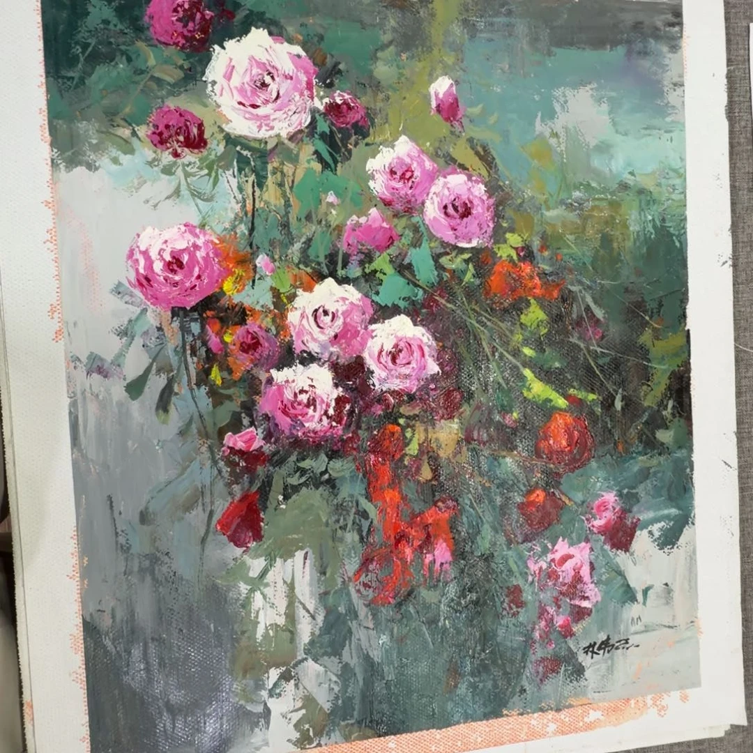 油画加油加油努力加油努力