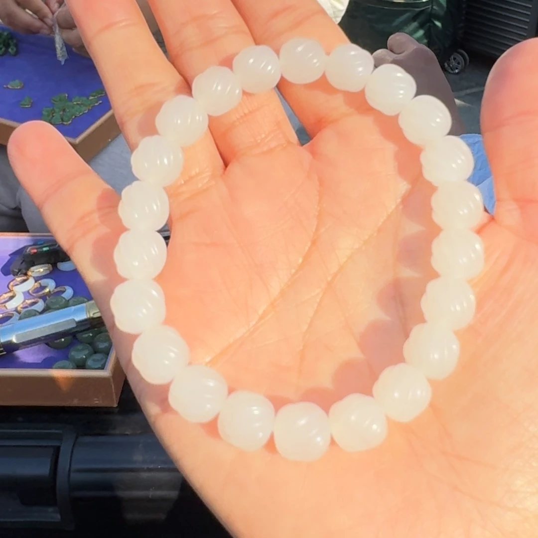 和田玉颈饰未镶嵌白玉手串TZ多样性拍一发一
