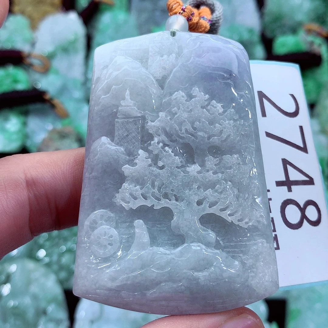 翡翠未镶嵌吊坠(不含链)