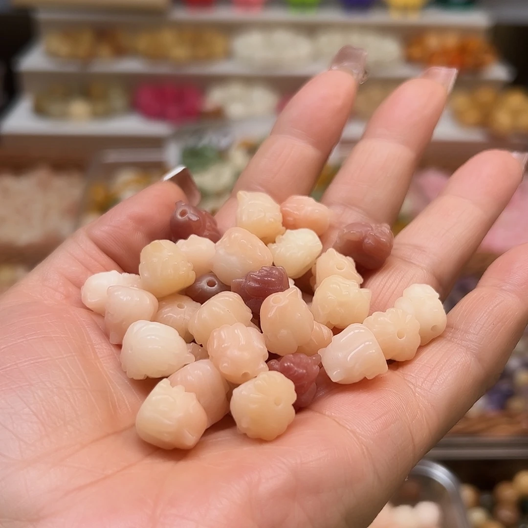 手串菩提根/象牙果卡12粉色凤九30颗