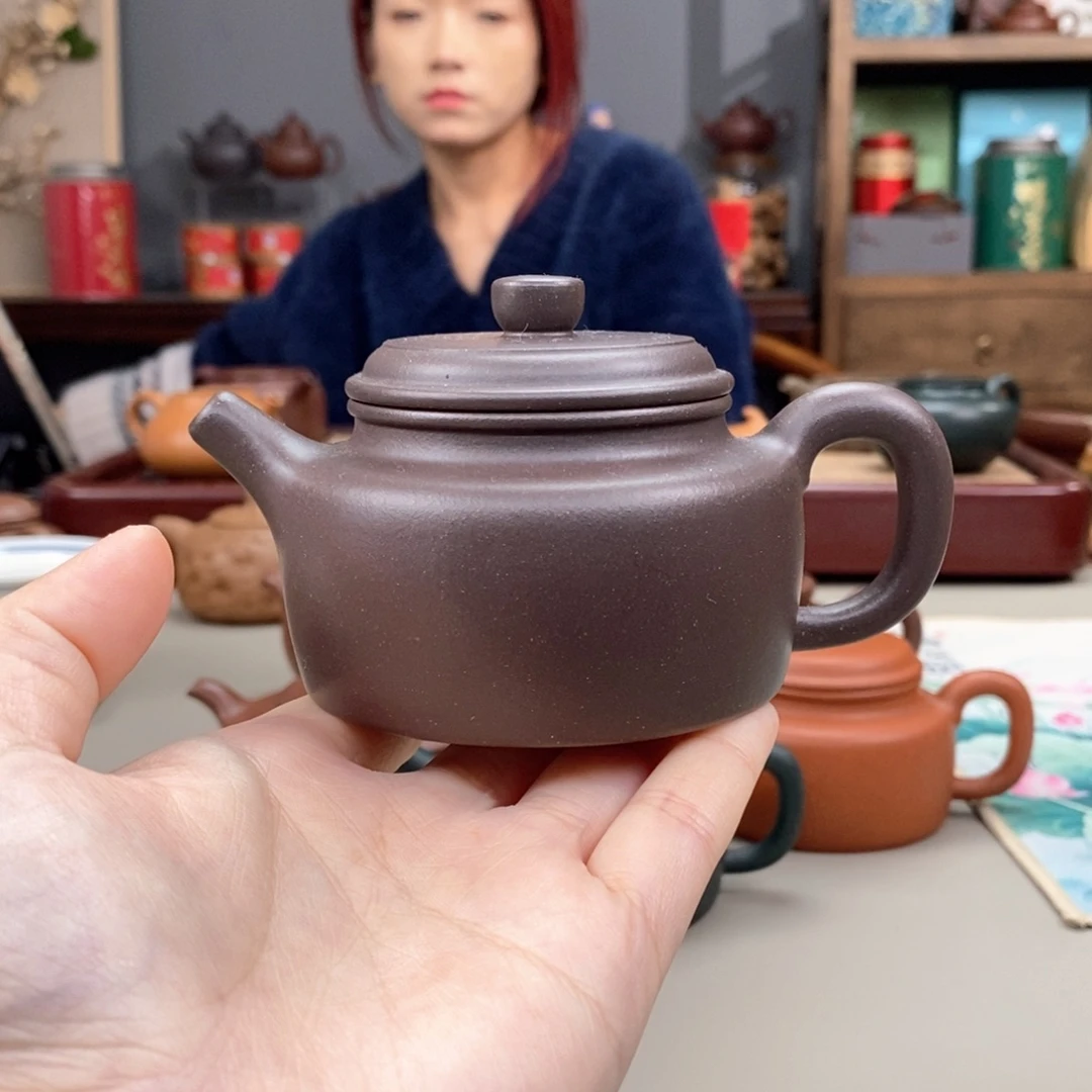 紫砂茶壶天青德钟全手180cc