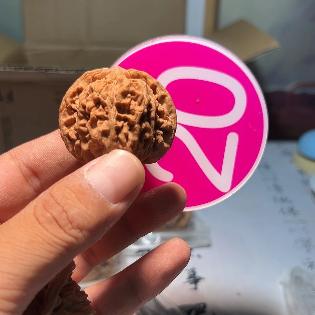 梧***桐文玩核桃，粉色20号