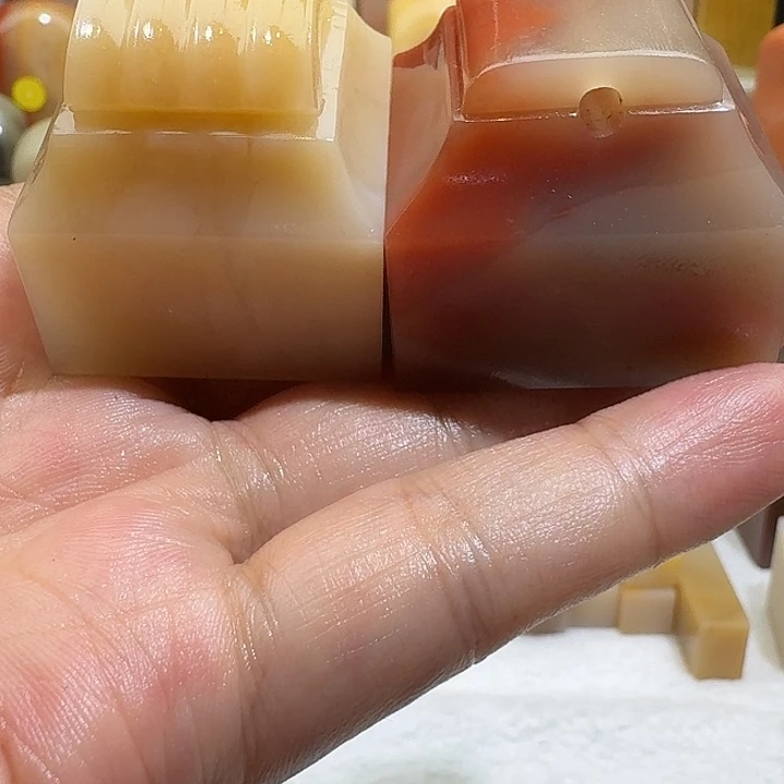 明***好印石寿山石老挝瓦钮