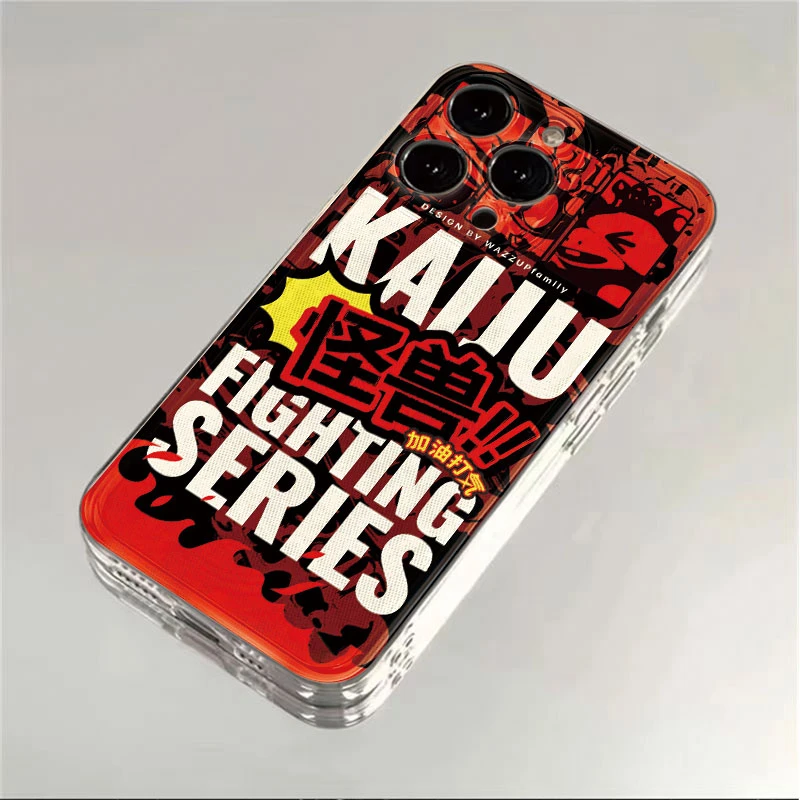 怪兽英文适用苹果iPhone15/16promax华为手机壳13/14太空壳创意xr