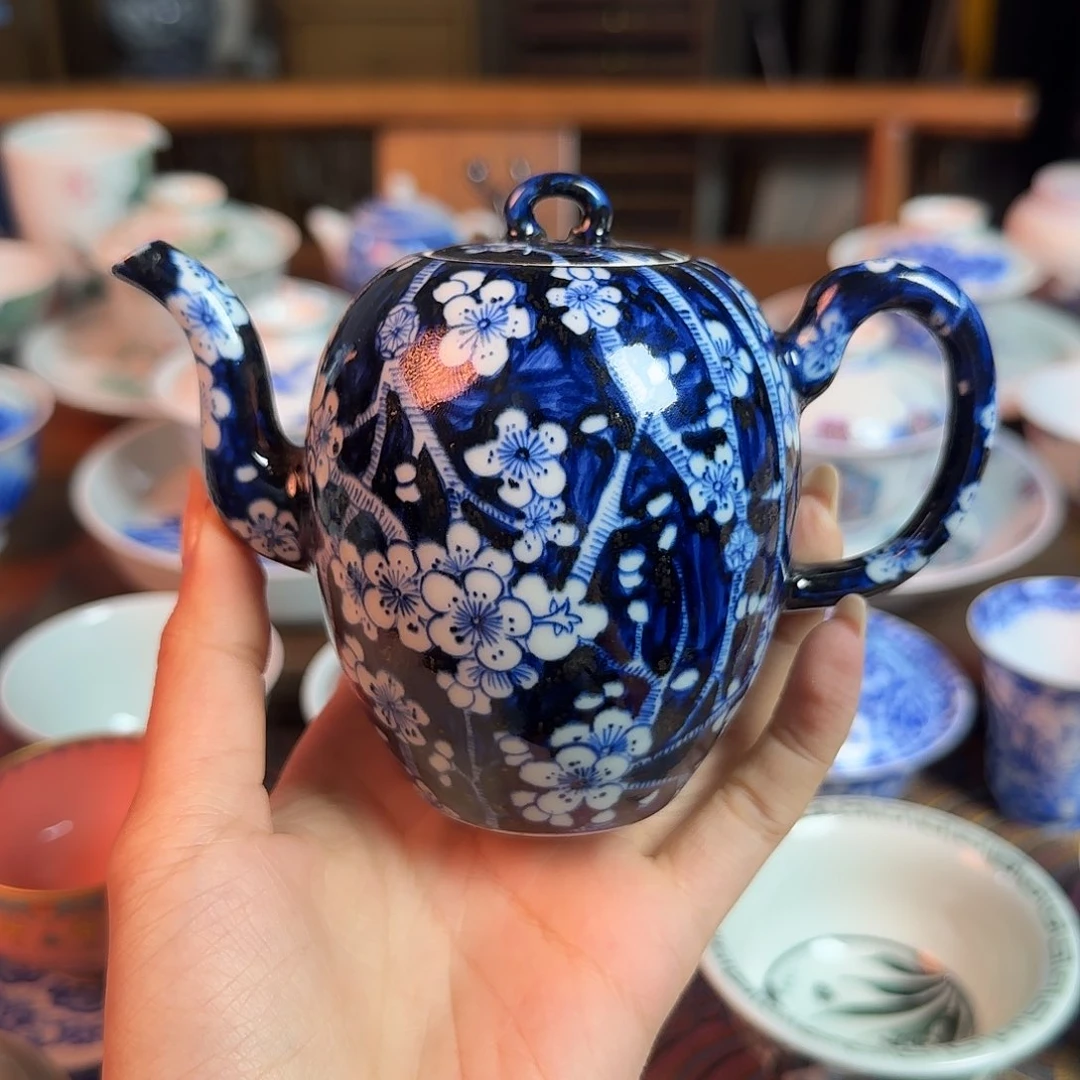 葛***帛重工冰梅茶壶纯手绘