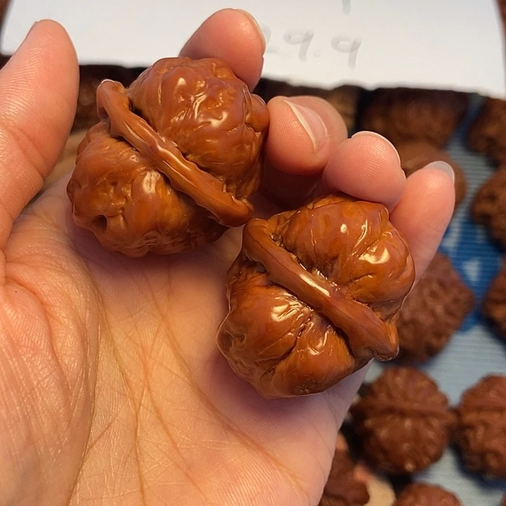吊坠文玩核桃34蛤麻