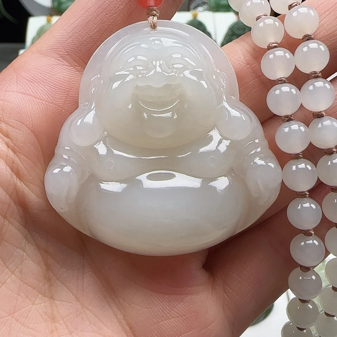 和田玉未镶嵌颈饰45