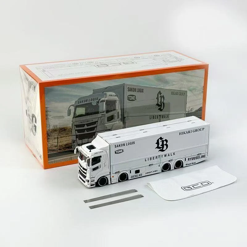 GCD 1:64 LBWK三菱Mitsubishi双授权LB-TRUCKS卡车集装箱模型