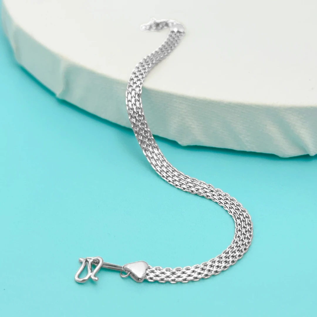 {PT950}铂金手链 百搭 编织手链 S扣（多样性发其一）SL1013