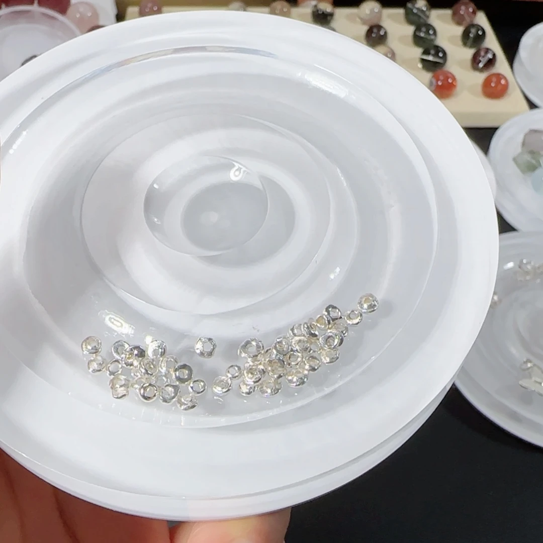 水晶直播间水晶DIY银S925镶嵌小*?