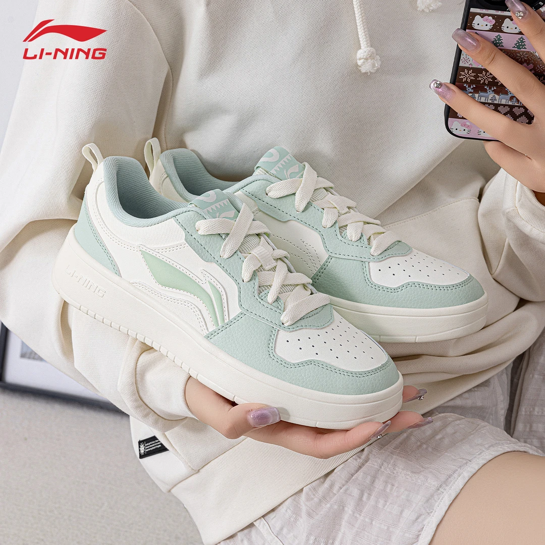 李宁初云板鞋鞋子女款爆款2025新款低帮轻便滑板鞋百搭潮鞋休闲鞋