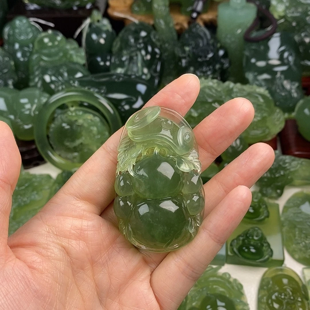 十***月岫玉未镶嵌挂件挂件