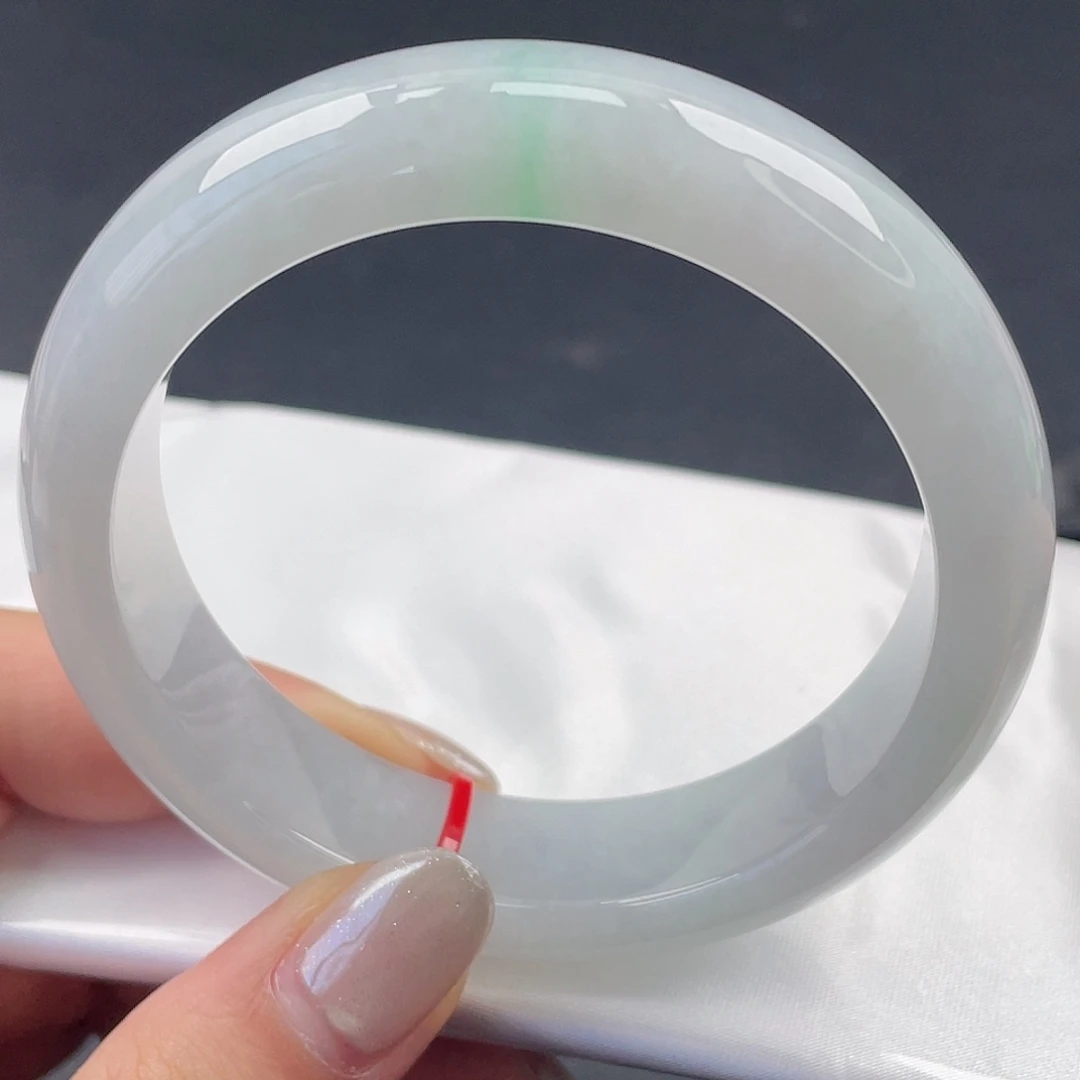 翡翠未镶嵌手镯58圈口