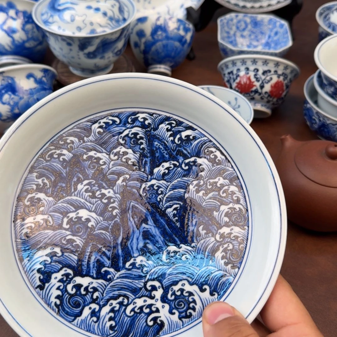 摆件陶江崖海水湖承