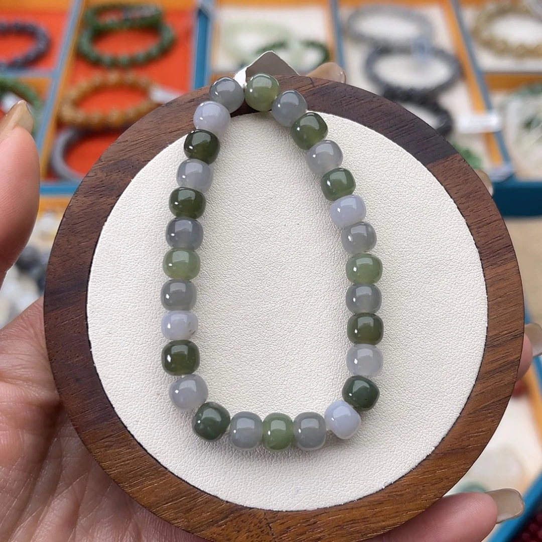 和田玉未镶嵌手串Z6卡6×7