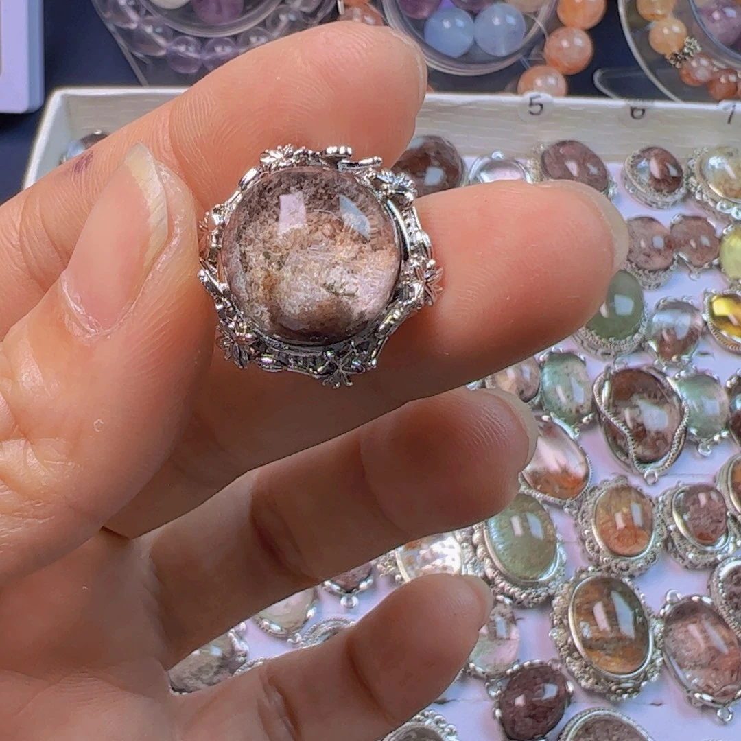 水晶手链银S800镀金镶嵌✨****✨