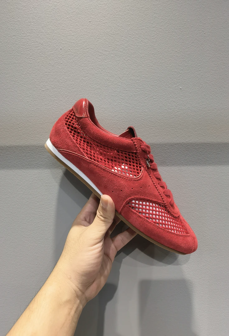 2517-137 2025夏季新款复古芭蕾网面舒适柔软透气德训鞋