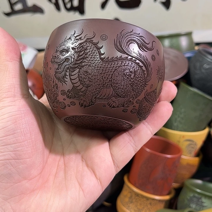 茶杯紫砂全手工紫砂主人杯