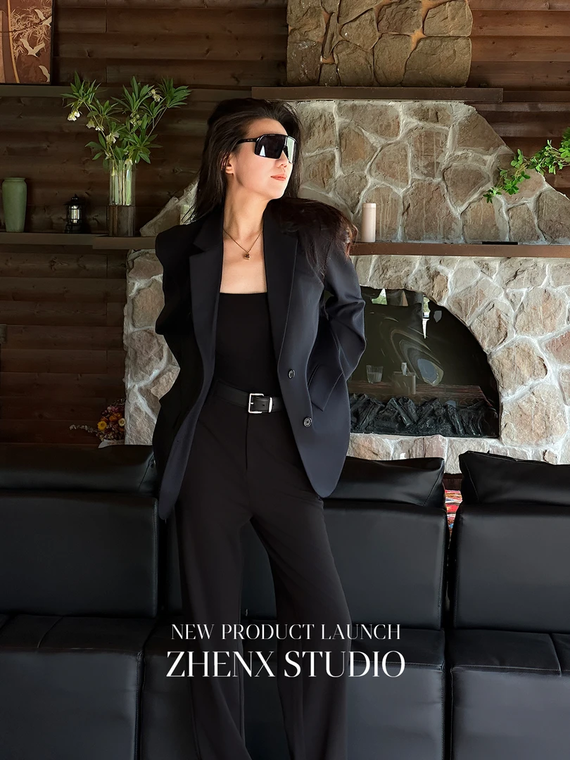 ZHENXI【裤后】高个子穿搭简约休闲气质显瘦西裤25QDAZ0263