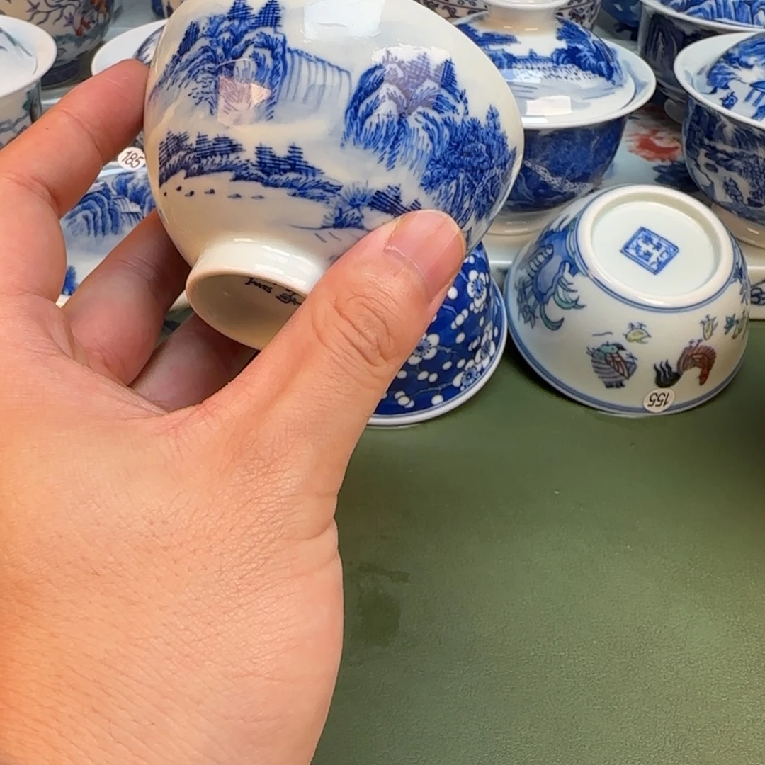 彦祖纯手工手绘茶具121