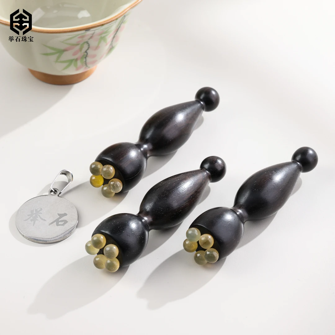 【举石珠宝】T1221-127-37紫光檀饰品（一件/多样性发/约72*18mm）G