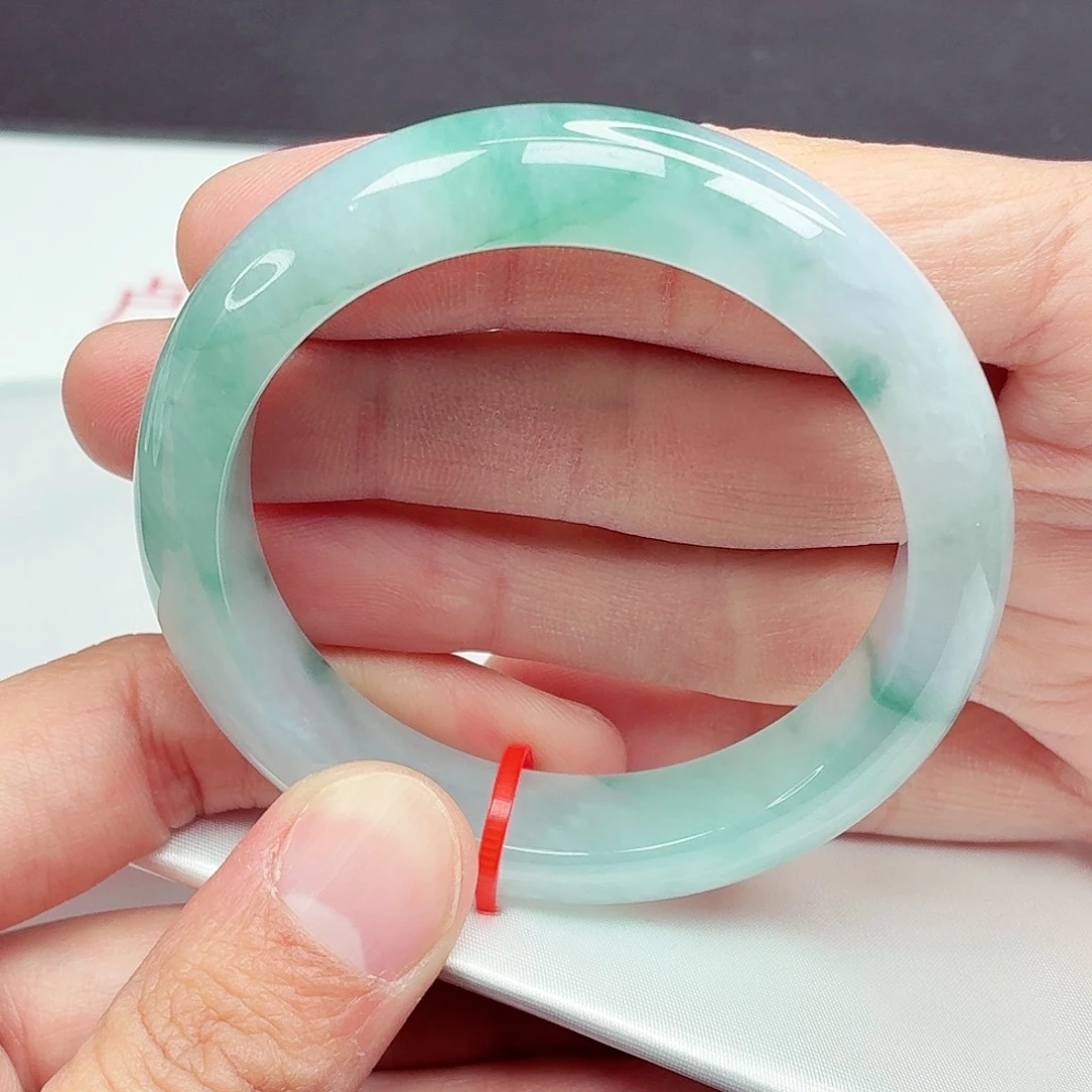 翡翠未镶嵌手镯53.6圈口