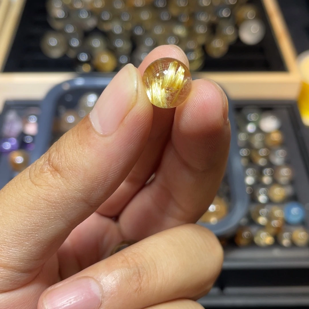 水晶眼镜未镶嵌天然水晶打孔不退换