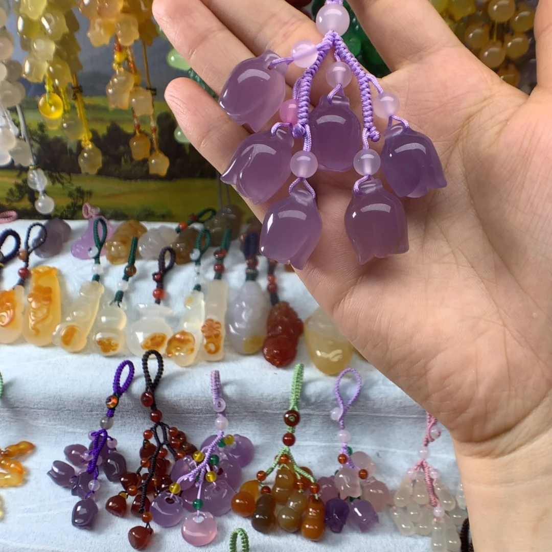 冰***冰玛瑙/玉髓吊坠(不含链)未镶嵌