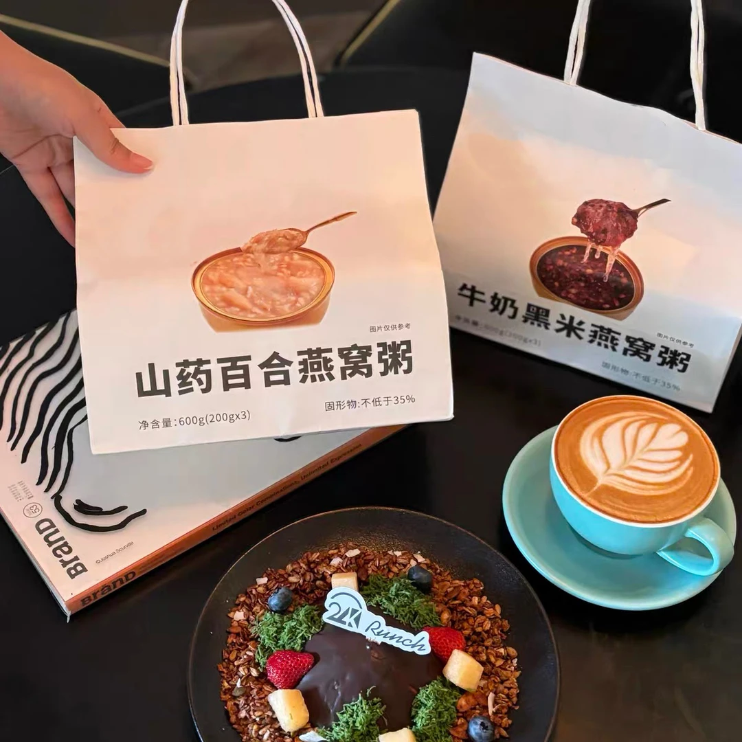 刘军老陈严选开盖即食燕窝速食粥一袋三碗装200克一碗
