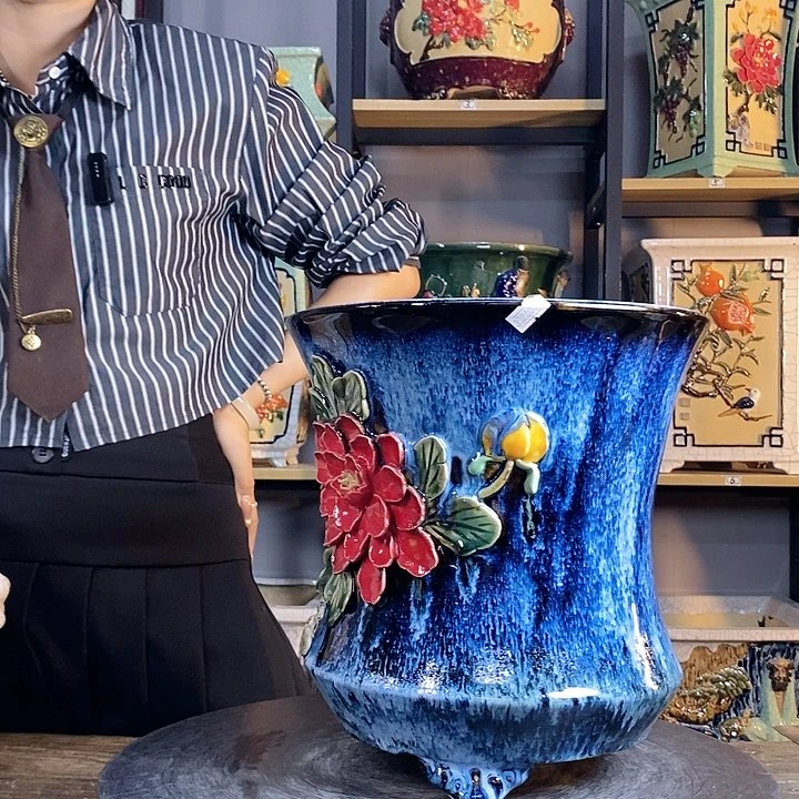 紫砂花盆杨*逊40。             福利价格