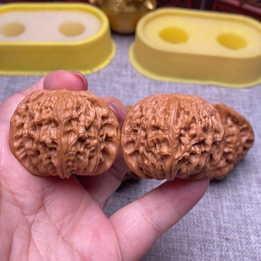 文玩核桃把件优*_毕业正磨盘42+全品