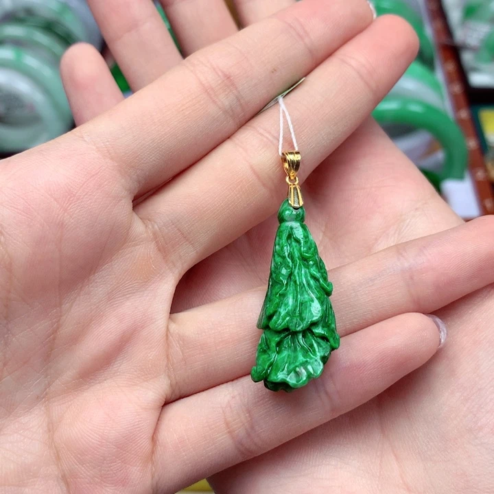 颈饰银S925镶嵌翡翠翡翠