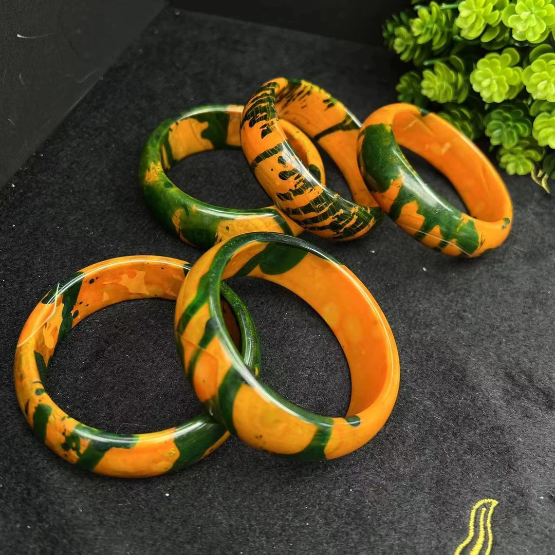 S6920【福嘟嘟】灵碧健忘石玛瑙绿玛瑙手镯-送礼佳品-多样性发一件