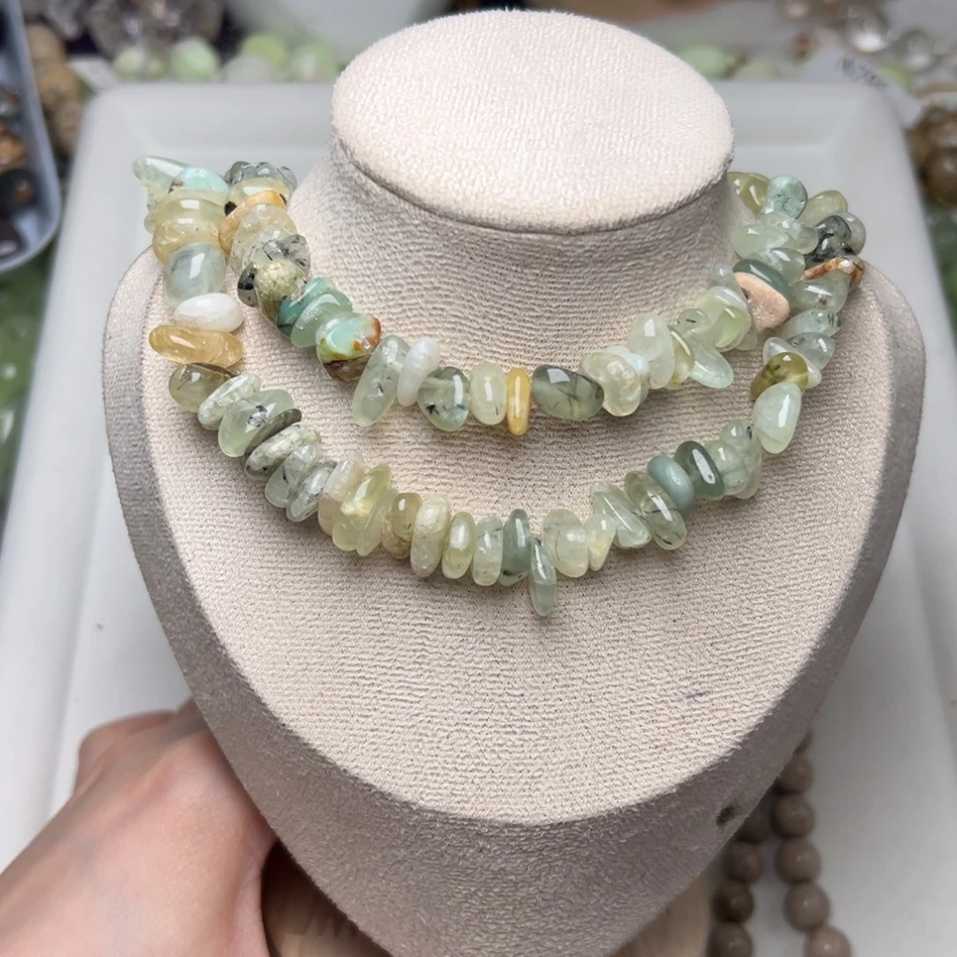 玛瑙/玉髓合金珠宝半成品W21。10mm葡萄晶随形一条