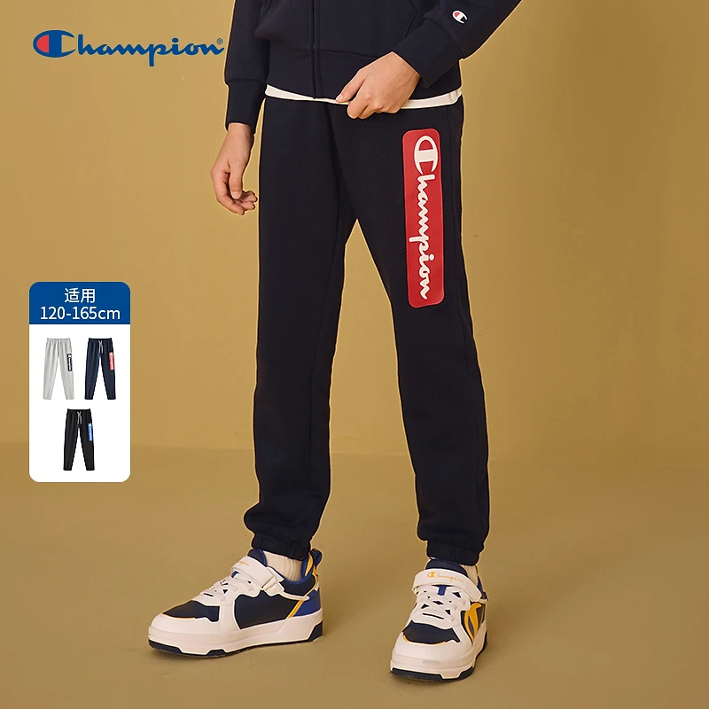 Champion冠军童装秋季新款男童时尚休闲百搭运动长裤EB-YPT16