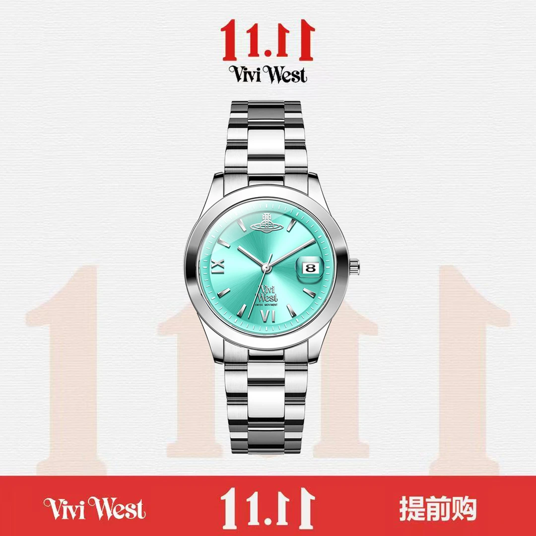 冰川蓝---双11精选气质轻奢女士小众经典精致腕表--TH2601-Y-1