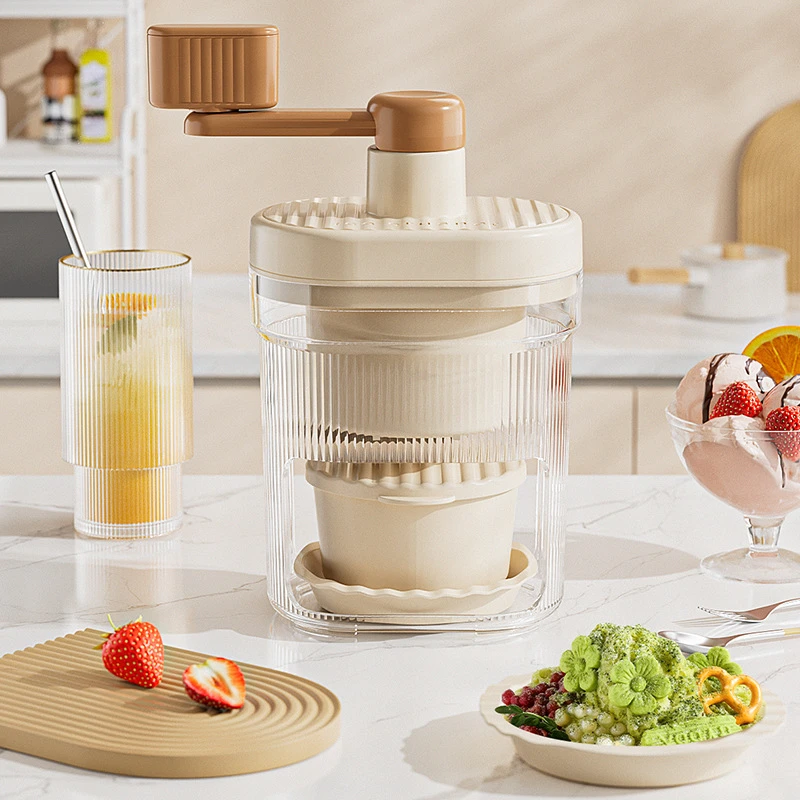 暑期儿童凉爽手摇刨冰绵绵水果沙冰机新款碎冰机轻松刨冰创意玩具