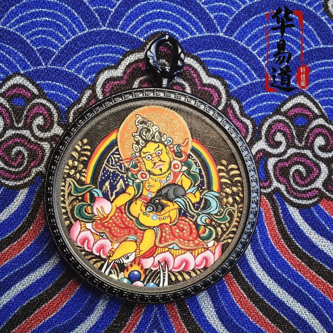 ​藏式唐卡吊坠十二生肖本命佛守护神嘎乌盒项链护身符男女