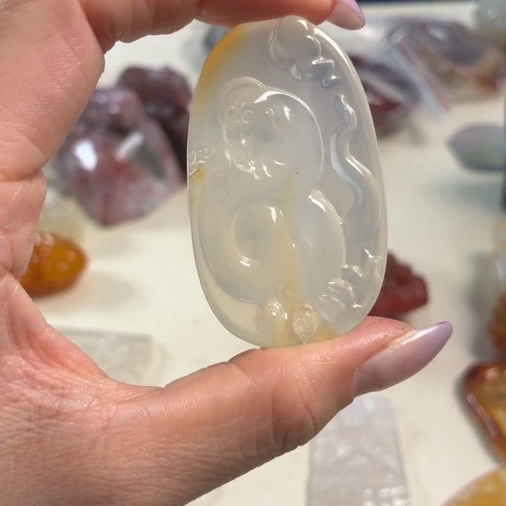 玛瑙/玉髓未镶嵌吊坠(不含链)