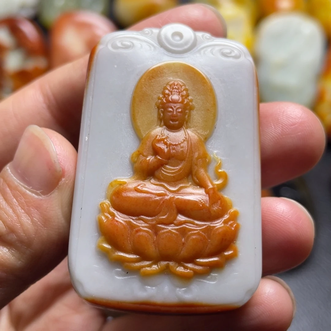 和田玉未镶嵌颈饰