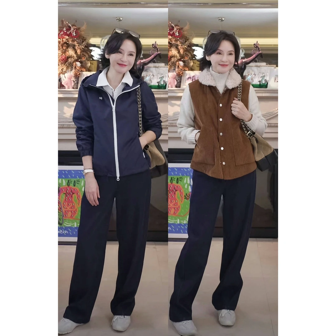 我是摩羯 四季裤  棉莱赛尔3D四面弹日本YKK拉链复古牛仔阔腿裤