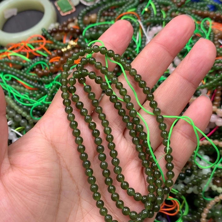 和田玉未镶嵌手链165