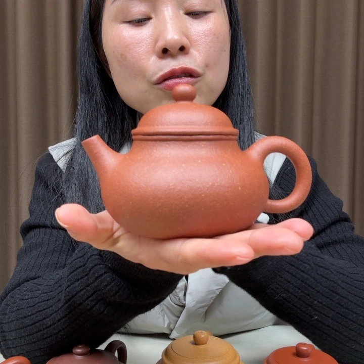 紫砂茶壶30目红绛坡容天250cc全手工