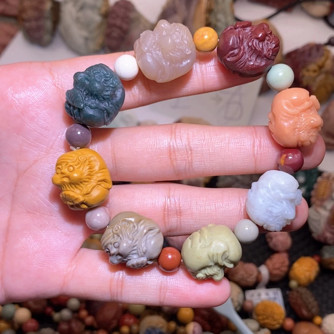 石英质玉（阿拉善玉）手链未镶嵌