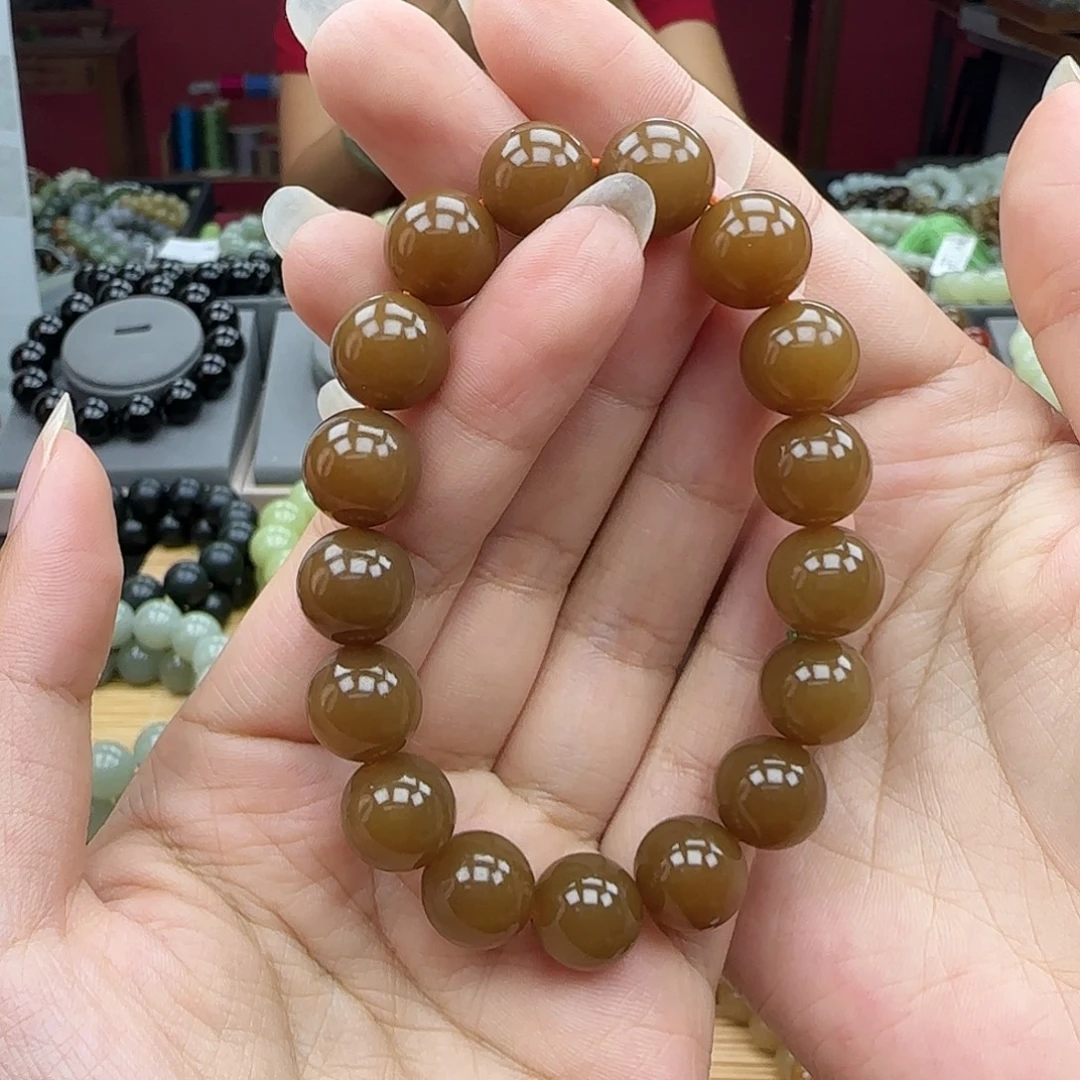 简***单未镶嵌手串和田玉