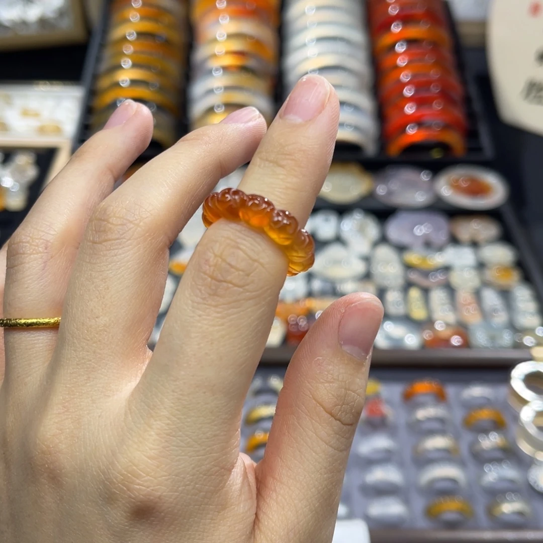 玛瑙/玉髓未镶嵌戒指