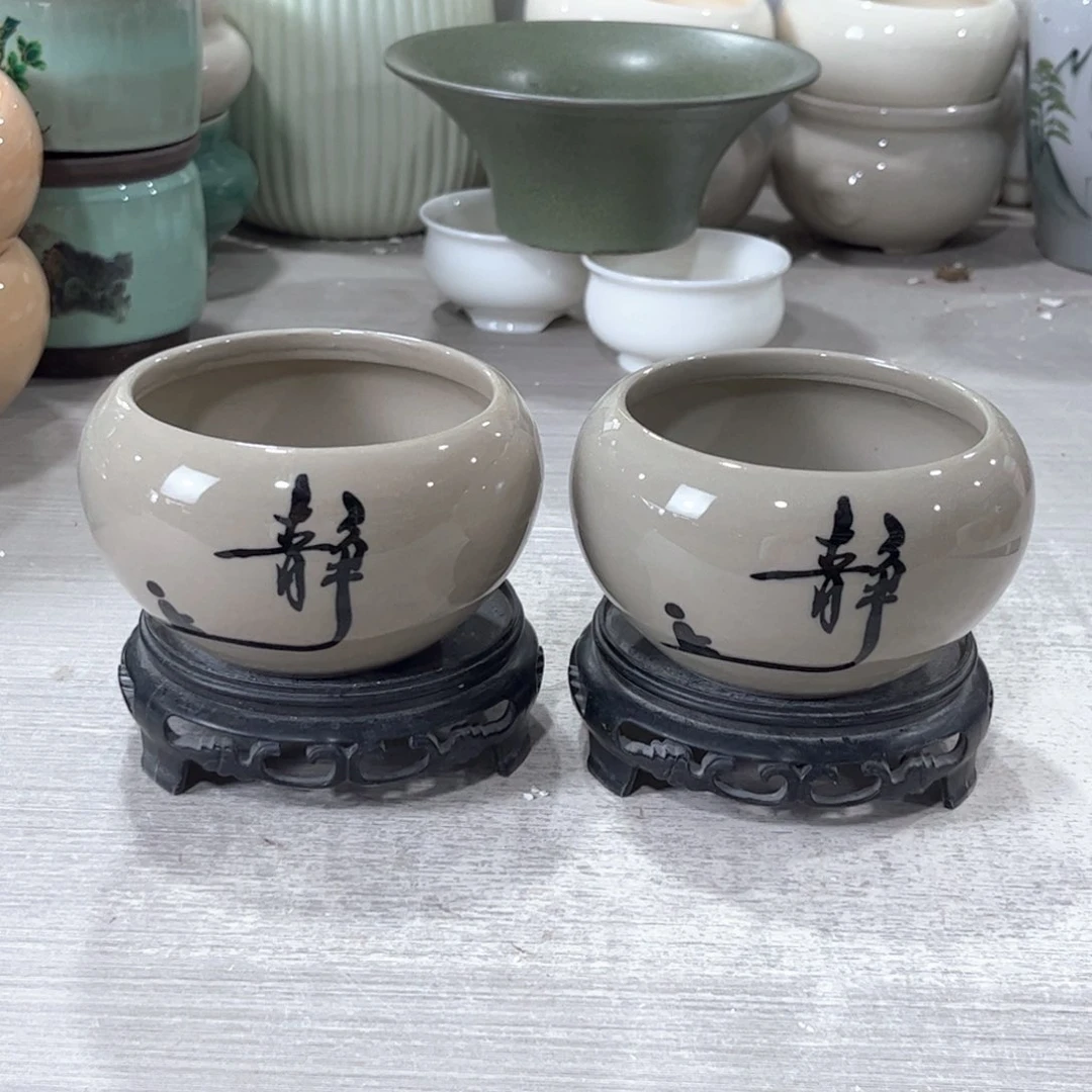 口径   8/7陶瓷绿植多肉微瑕花盆