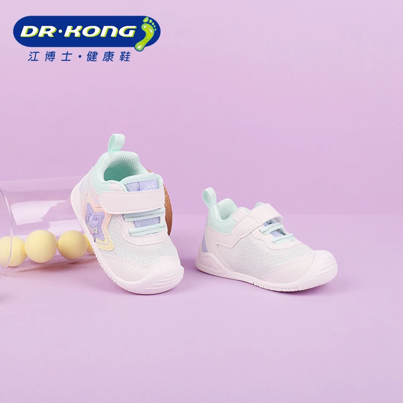 Dr.Kong/江博士童鞋春季女宝宝一段网面透气软底步前鞋B1301533