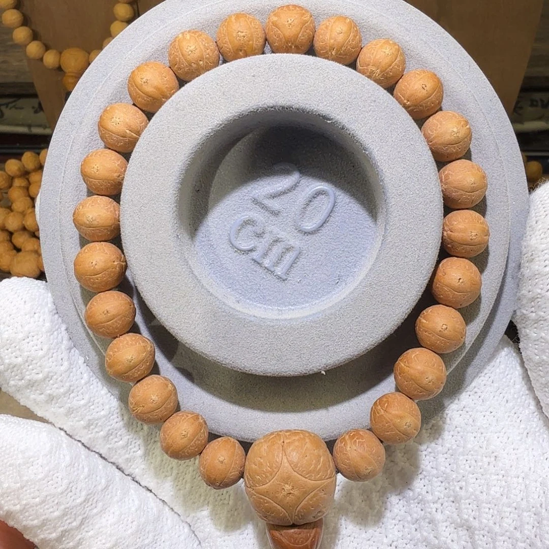 手串凤眼菩提S级实心玉华9.9-10.3mm