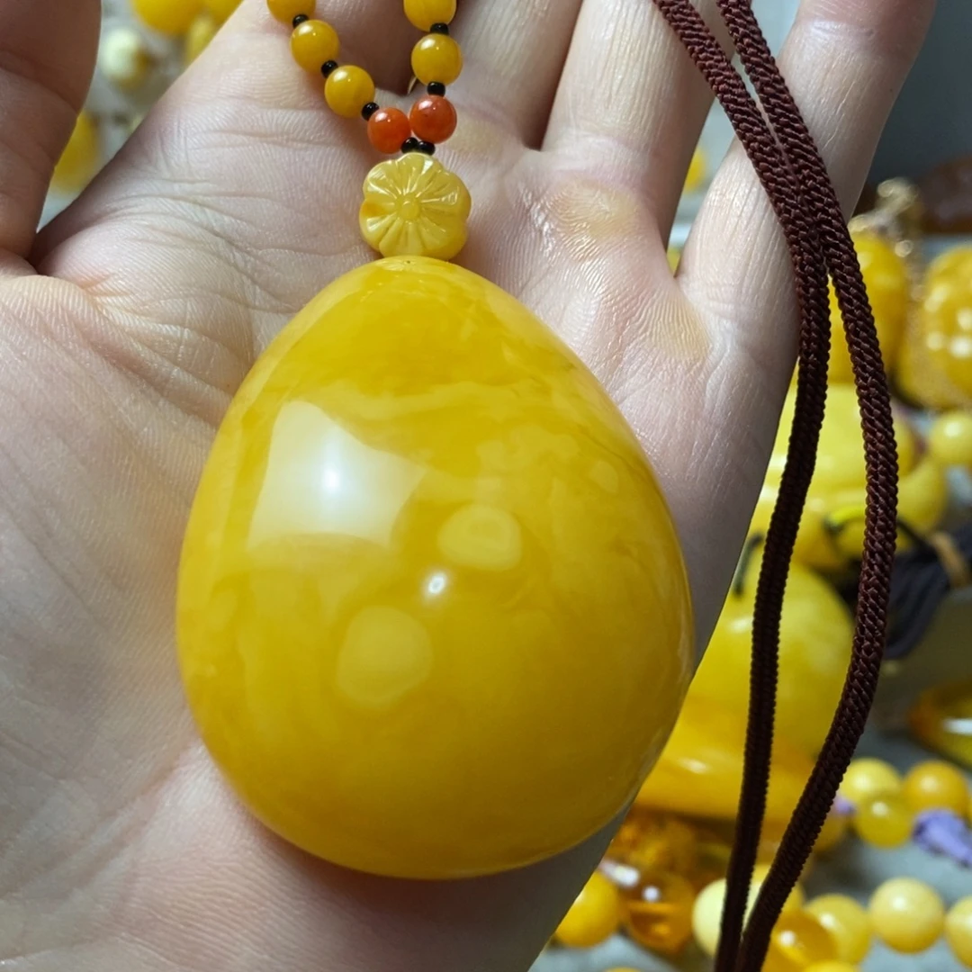 蜜蜡未镶嵌颈饰蜜蜡吊坠